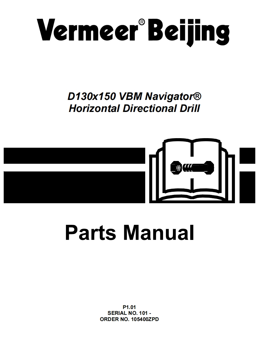 Vermeer-D130x150-VBM-Navigator(2)免开挖定向钻机操作维修与零部件手册