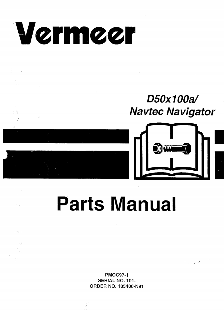 Vermeer-D50x100a-Navtec-Navigator操作与维修零部件手册