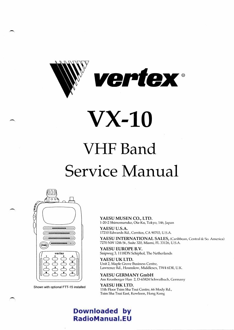 Vertex_VX-10_VHF_维修维护电器原理图手册_F6DBL
