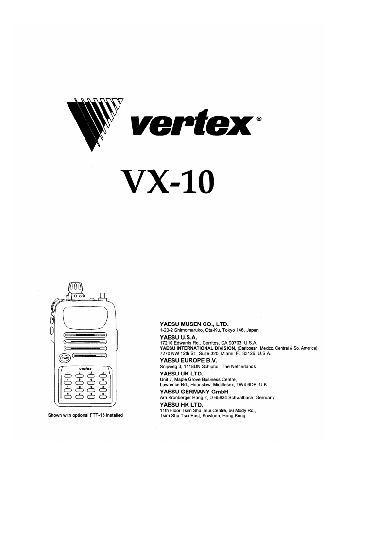 Vertex_VX-10_使用说明书手册