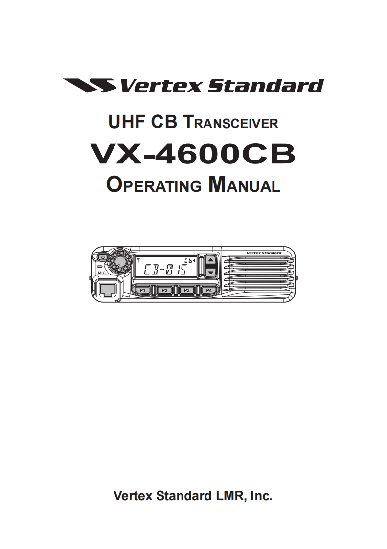Vertex_VX-4600CB_使用说明书手册