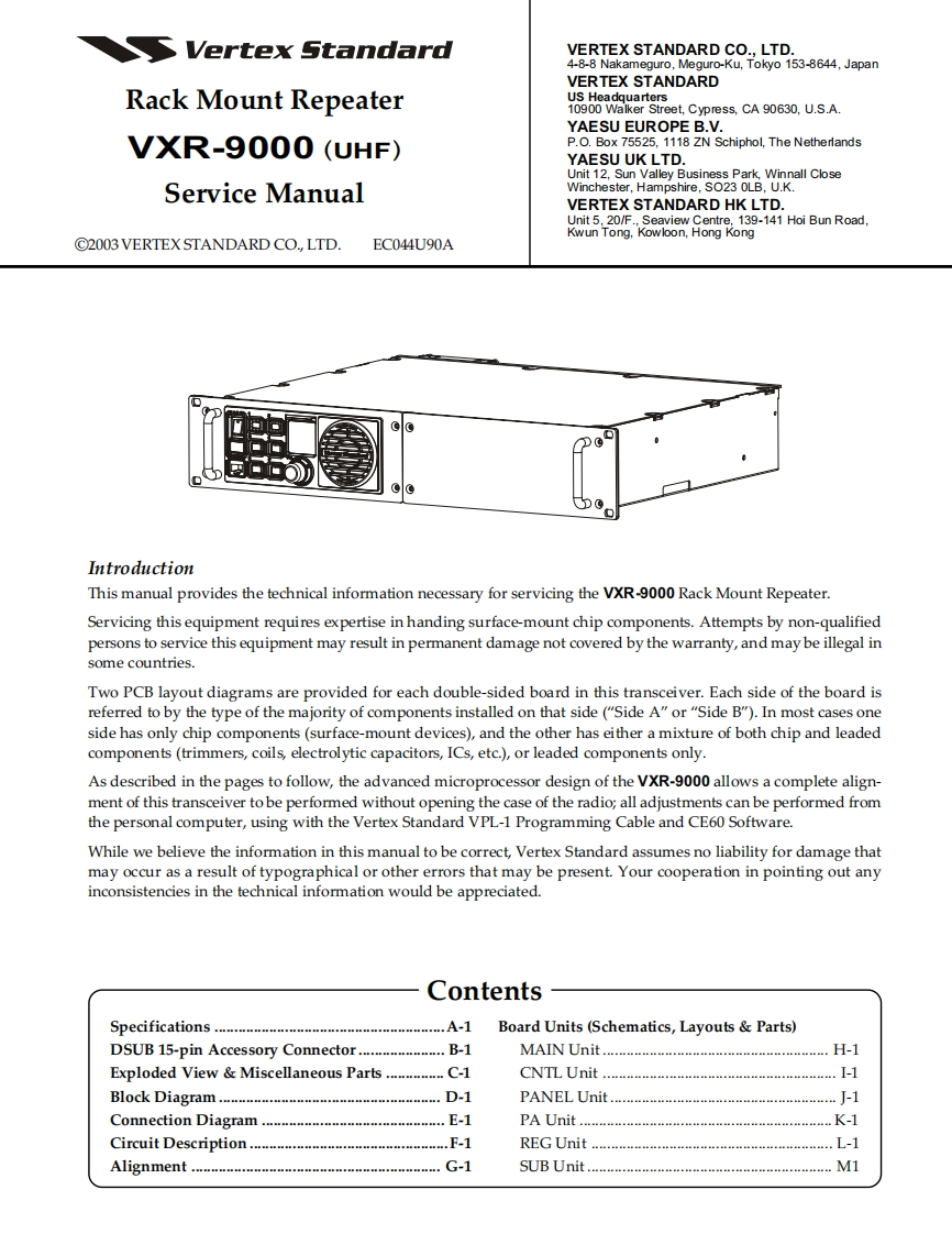 Vertex_VXR-9000_UHF_维修维护电器原理图手册-找手册网
