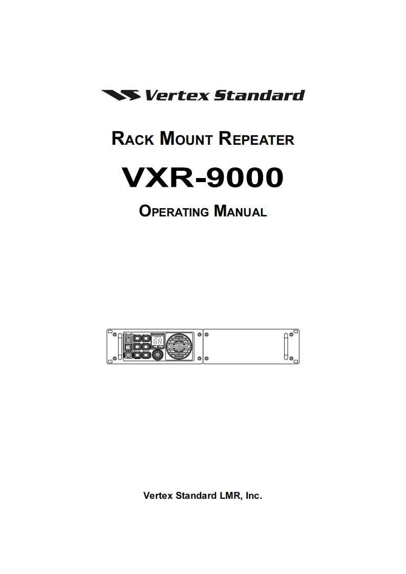 Vertex_VXR-9000_使用说明书手册