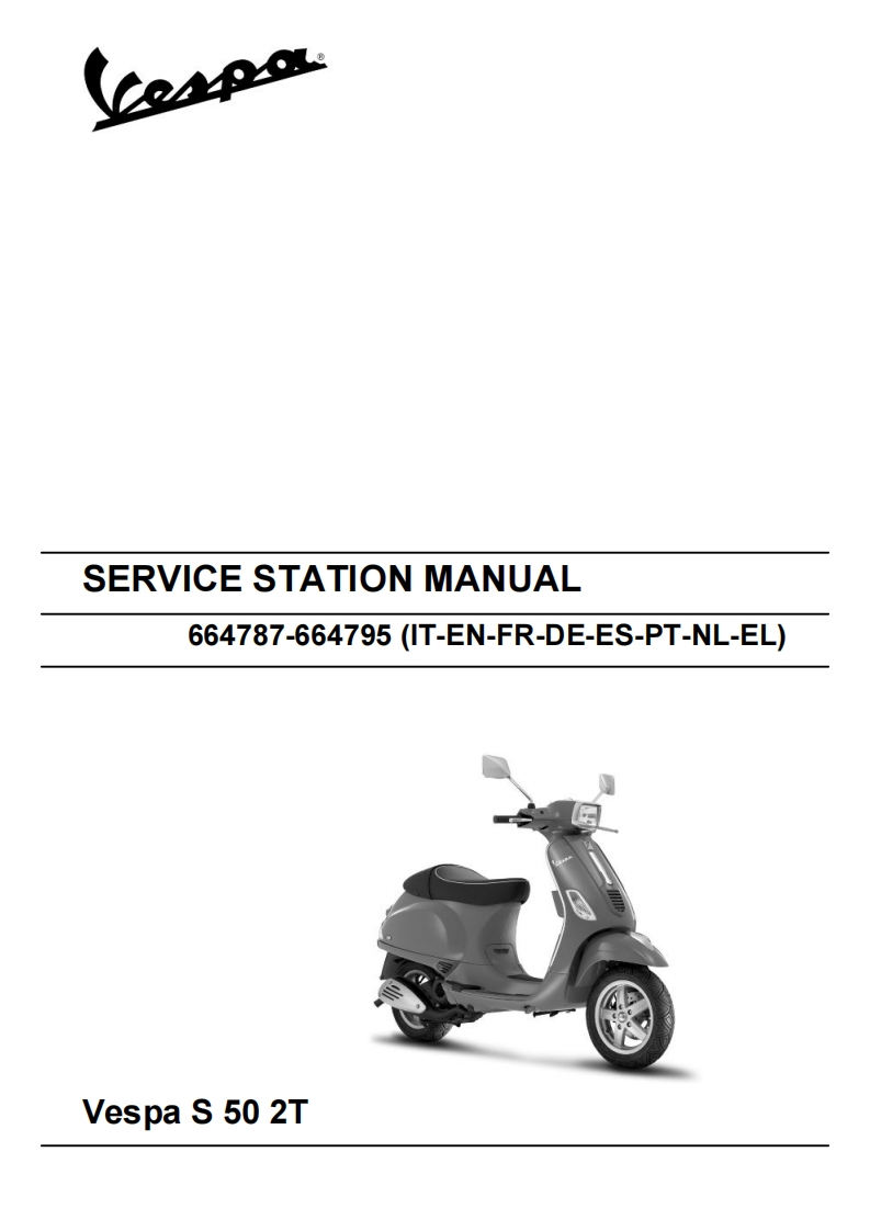 Vespa_S_50_2T_摩托车维修手册