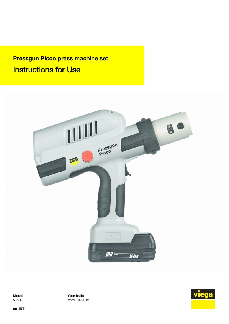 Viega-Picco-User-Manual操作说明书手册新质力文库 - 聚焦新质生产力发展的数字化知识库_行业洞察 / 理论成果 / 实践指南免费下载新质力文库