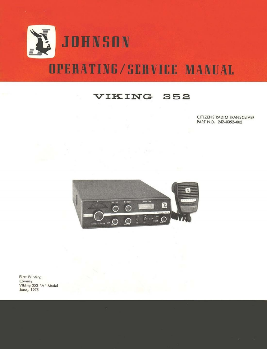 Viking-352_Service_Manual维修手册含电器原理图