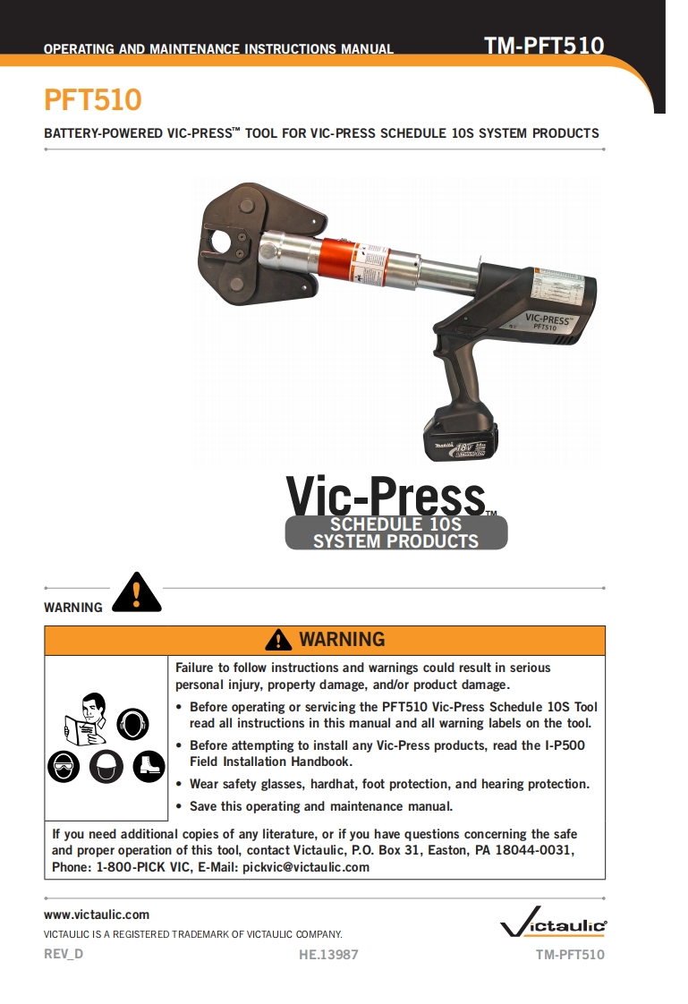 Vitaulic-VicPress-PFT510-User-Manual操作说明书手册新质力文库 - 聚焦新质生产力发展的数字化知识库_行业洞察 / 理论成果 / 实践指南免费下载新质力文库