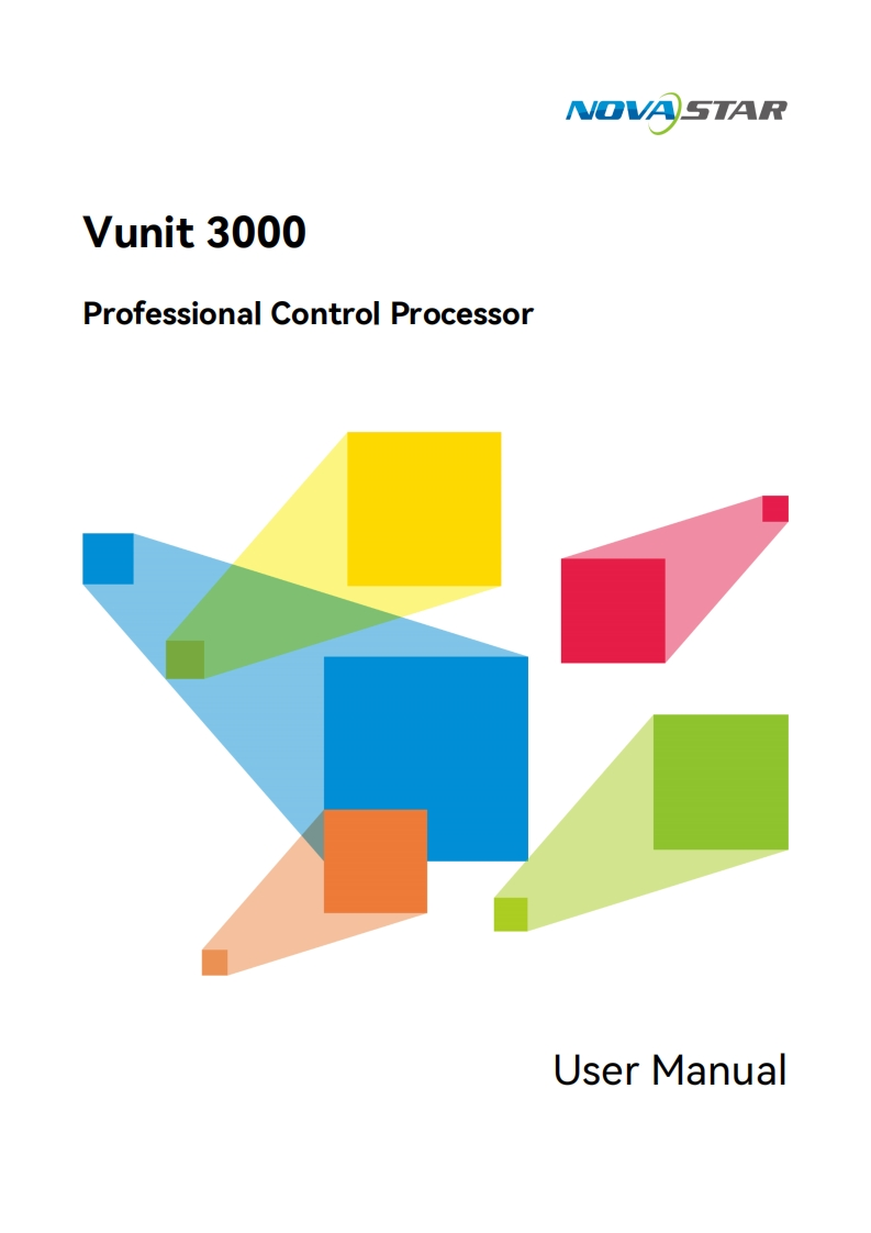Vunit3000-Professional-Control-Processor-操作说明书手册-V1.0.0