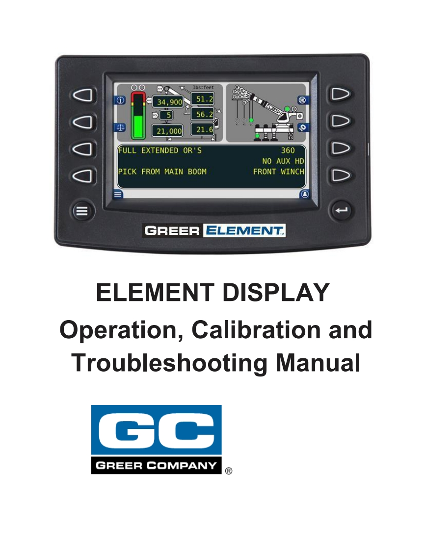 W450780r0-Element-II-Display-Operation-Calibration-and-故障处理说明书手册