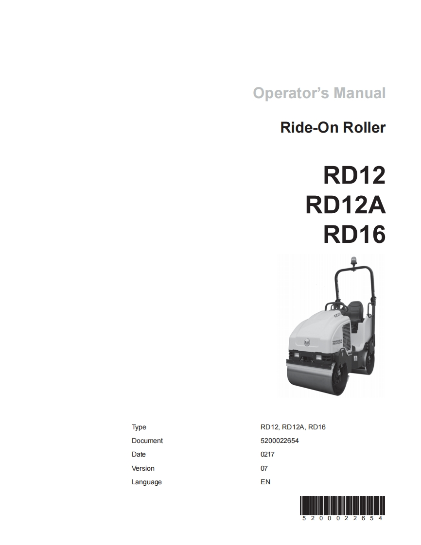 WACKER-RD12-16_操作说明书手册