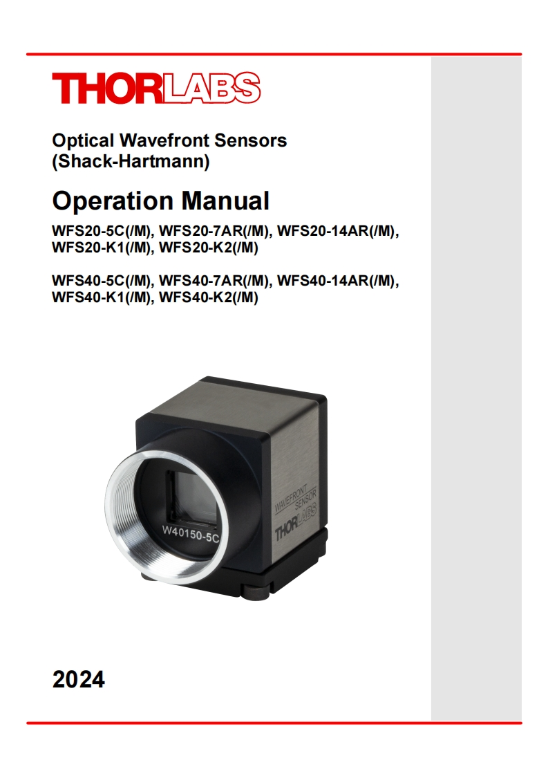 WFS20-5C-标准安装操作说明书手册