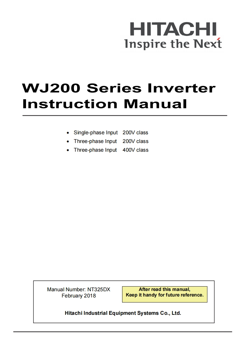 WJ200SeriesInstructionmanual