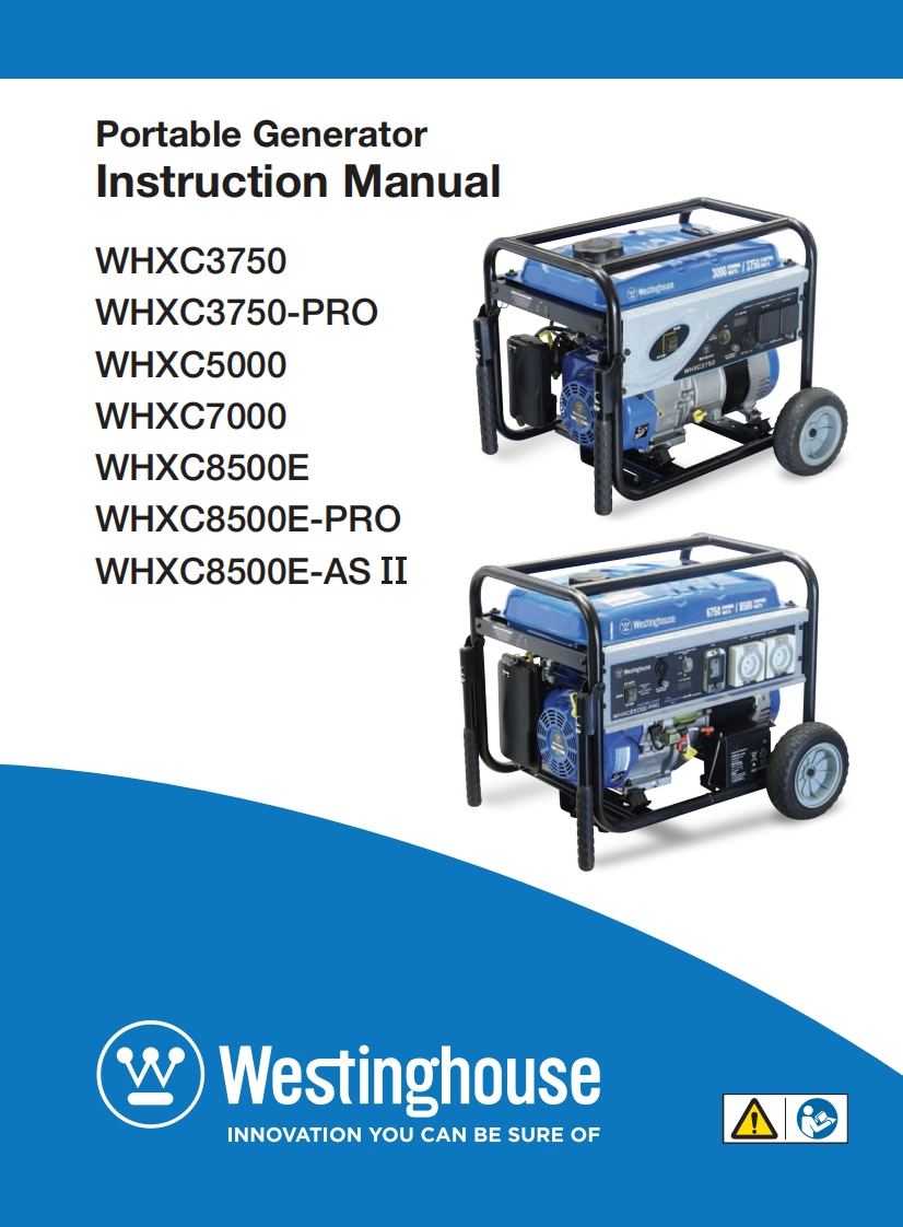 Westinghouse-WHXC3750-5000-7000-8500-使用说明书手册