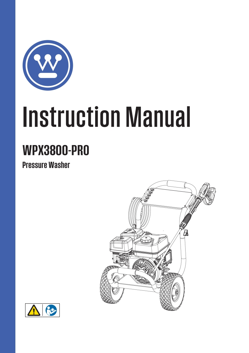 Westinghouse-WPX3800-PRO-使用说明书手册