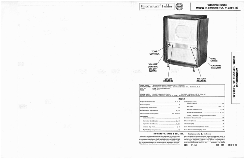 Westinghouse_Sams_Manual操作说明书手册