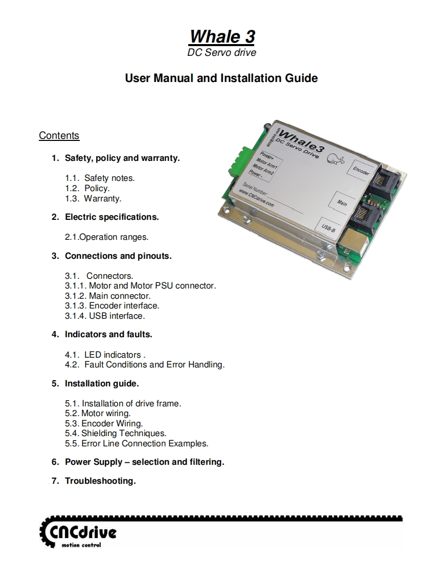 Whale3_manual安装调试说明书手册