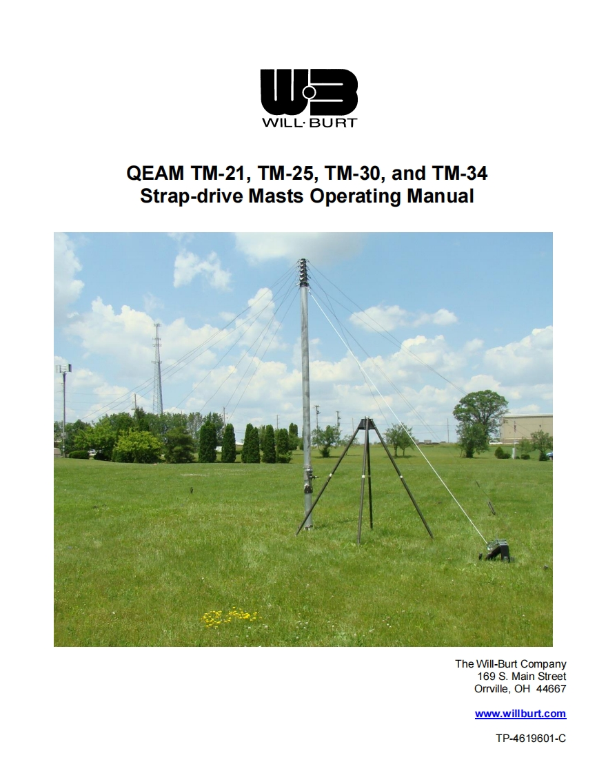 Will-Burt_QEAM_TM-21_TM-25_TM-30_TM-34_user操作说明书手册