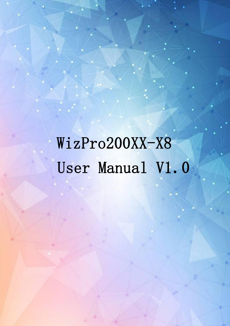 WizPro200XX-X8-User-Manual-V1.0