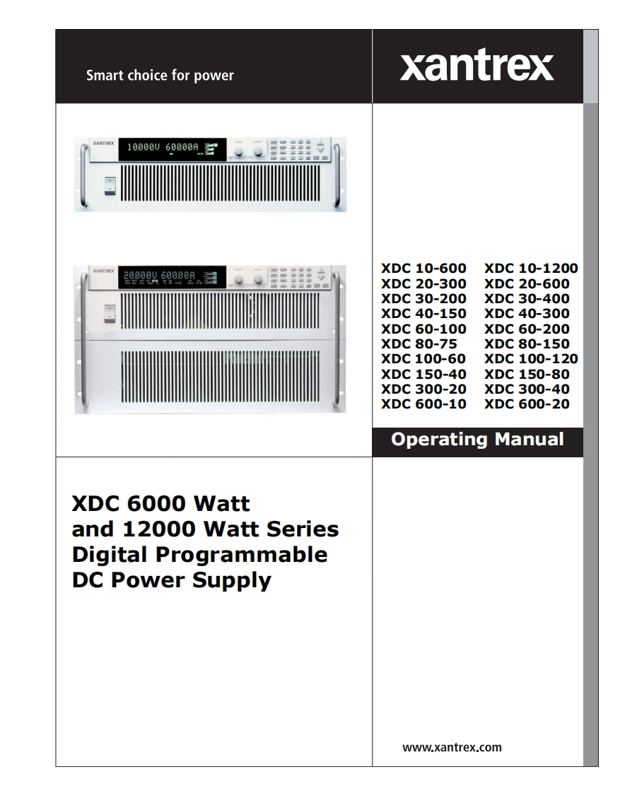 XDC80-75--用户操作维护说明书手册