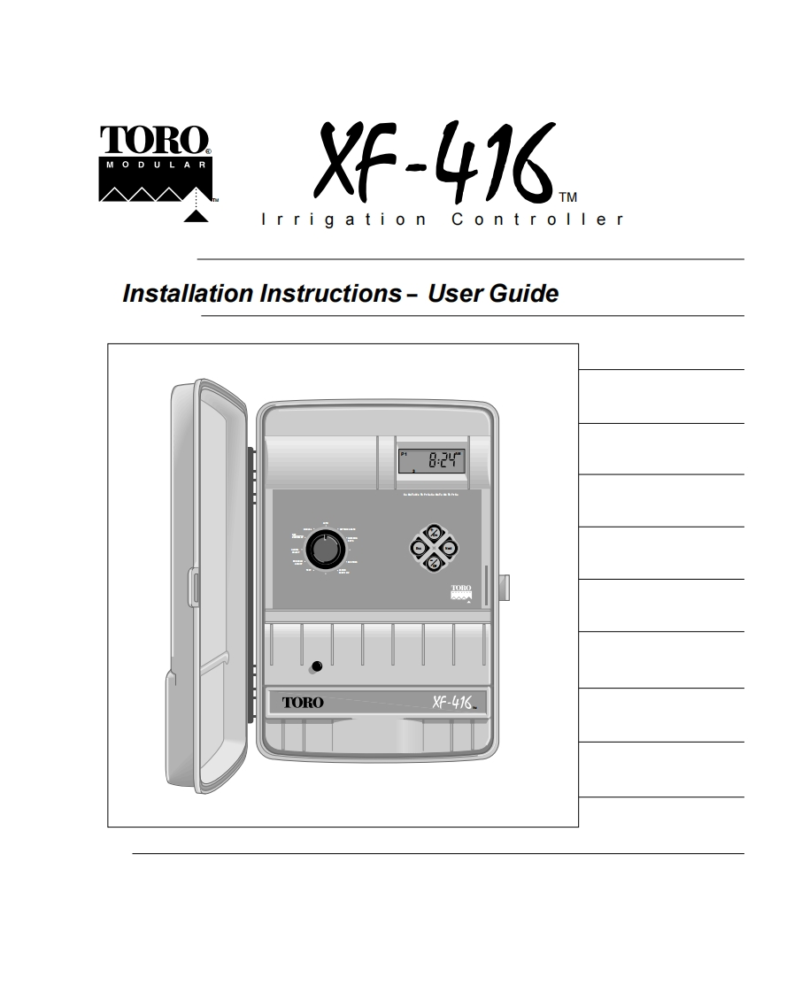 XF416-安装操作说明书手册