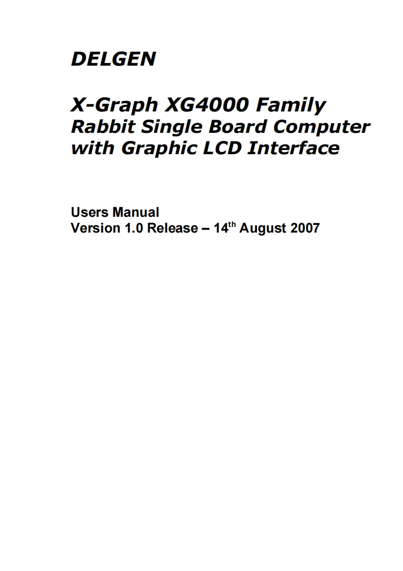 XG4000_Users_Manual安装操作说明书手册_1.0新质力文库 - 聚焦新质生产力发展的数字化知识库_行业洞察 / 理论成果 / 实践指南免费下载新质力文库