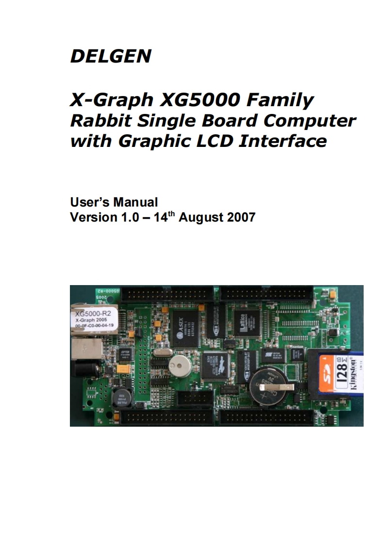 XG5000_Users_Manual安装操作说明书手册_1.0