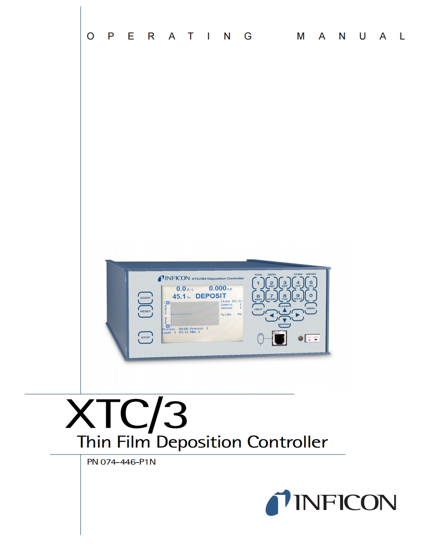 XTC3ThinFilmDepositionController操作说明书手册(English)