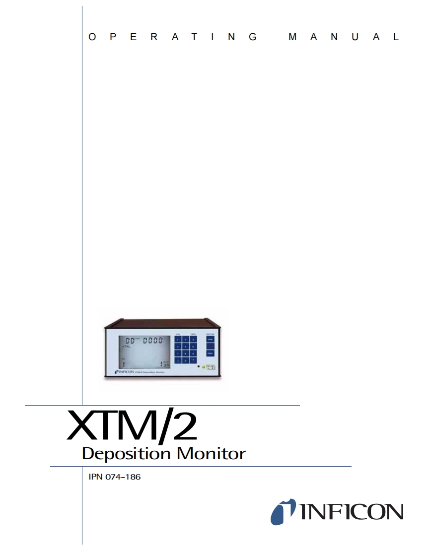 XTM2ThinFilmDepositionMonitor_操作说明书手册