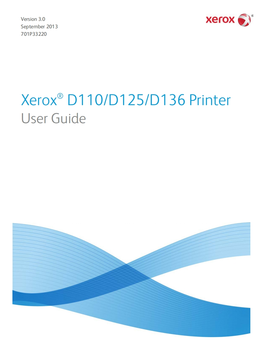 Xerox-D110D125D136-操作说明书手册