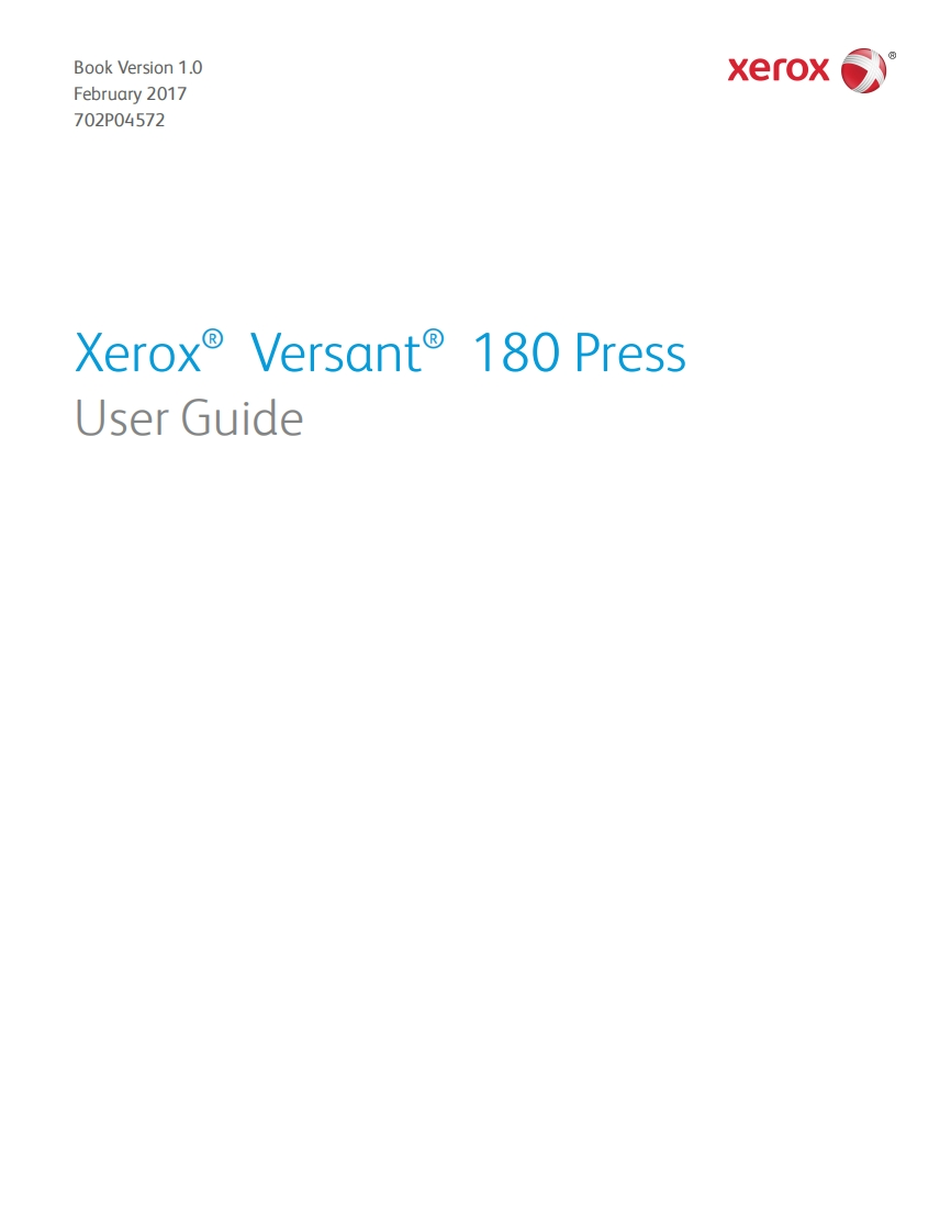 Xerox-V180-操作说明书手册