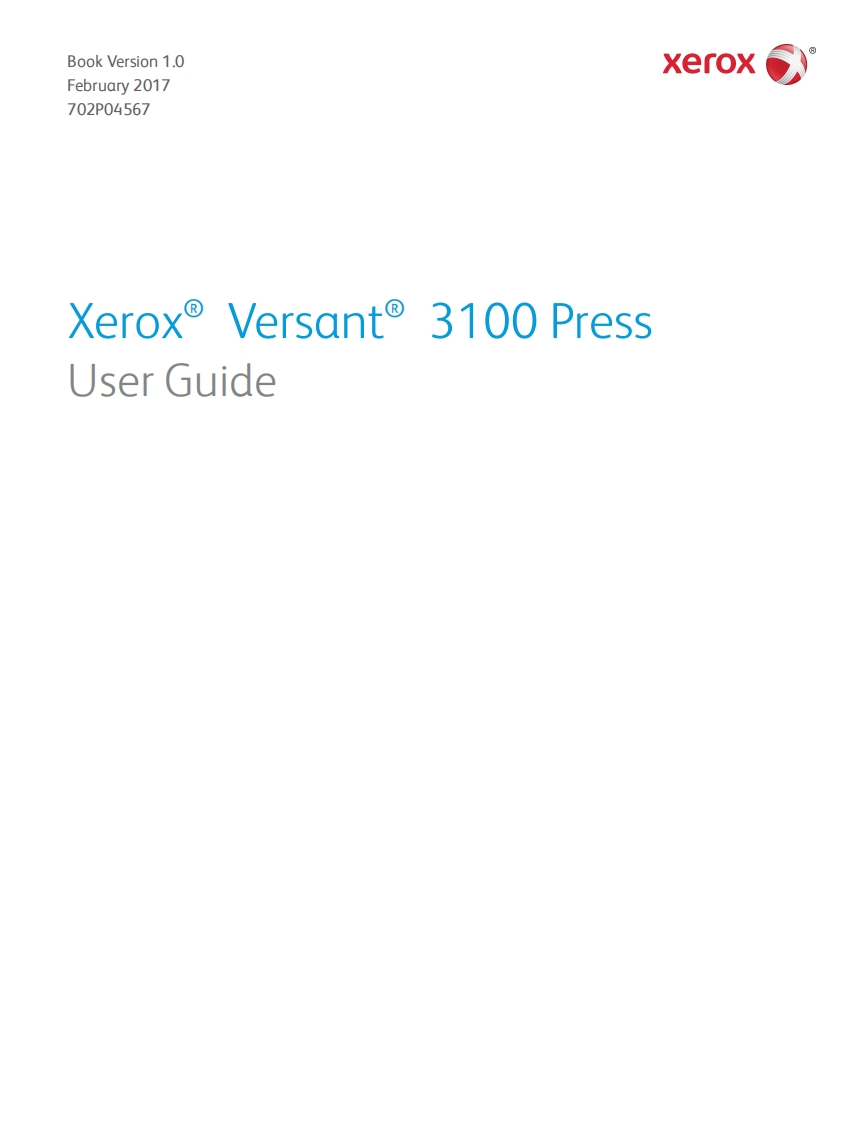 Xerox-V3100-快速操作说明书手册