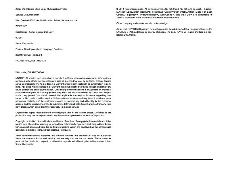 Xerox-WorkCentre-6655-维修手册含电器原理图-66cccd4d4b9ed