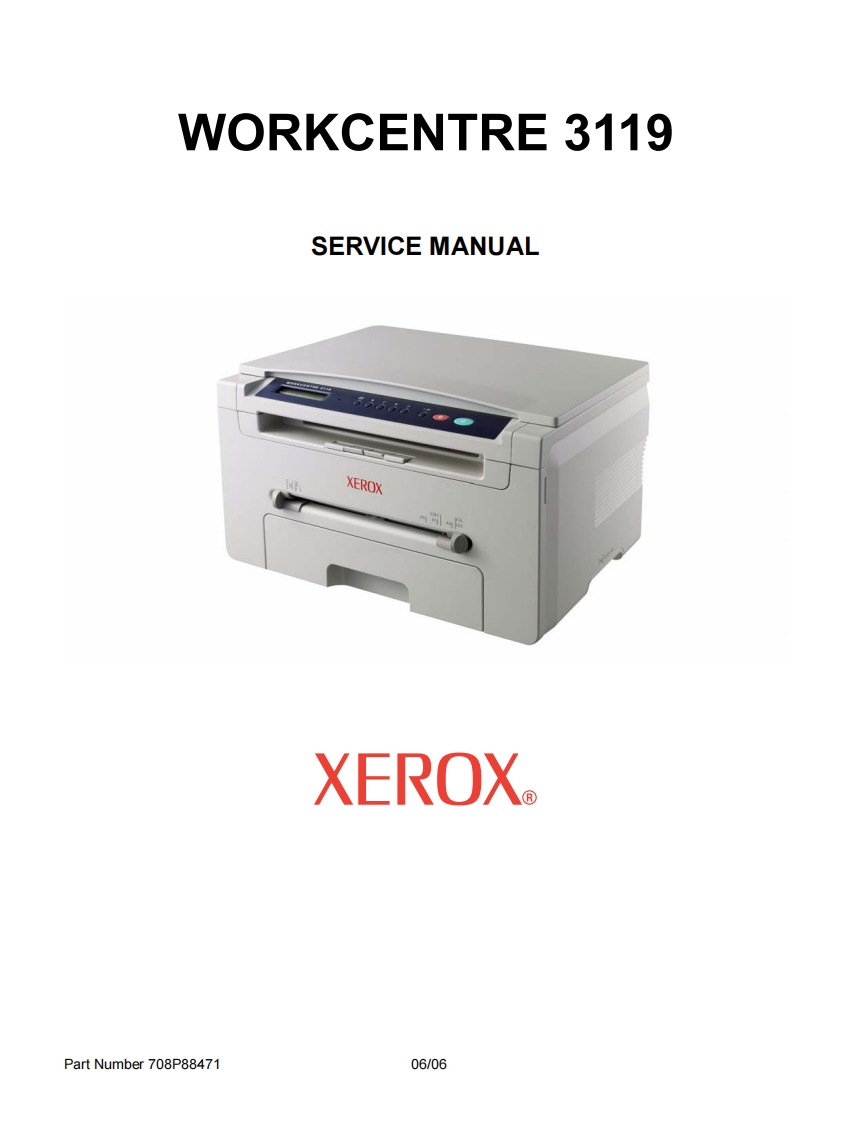 XeroxWC3119维修维护手册(Eng)