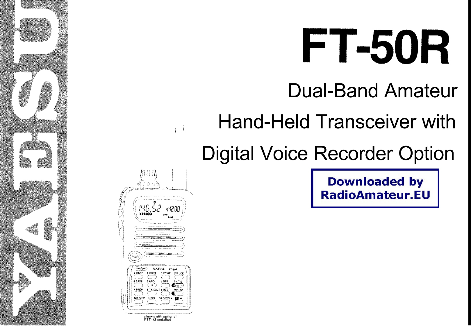 YAESU--FT-50-操作说明书手册-找手册网