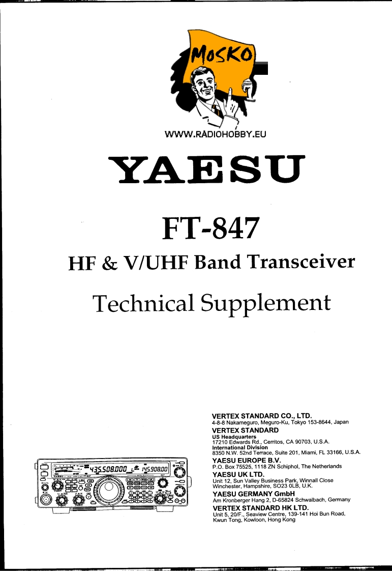 YAESU--FT-847-维修电器原理图手册-找手册网