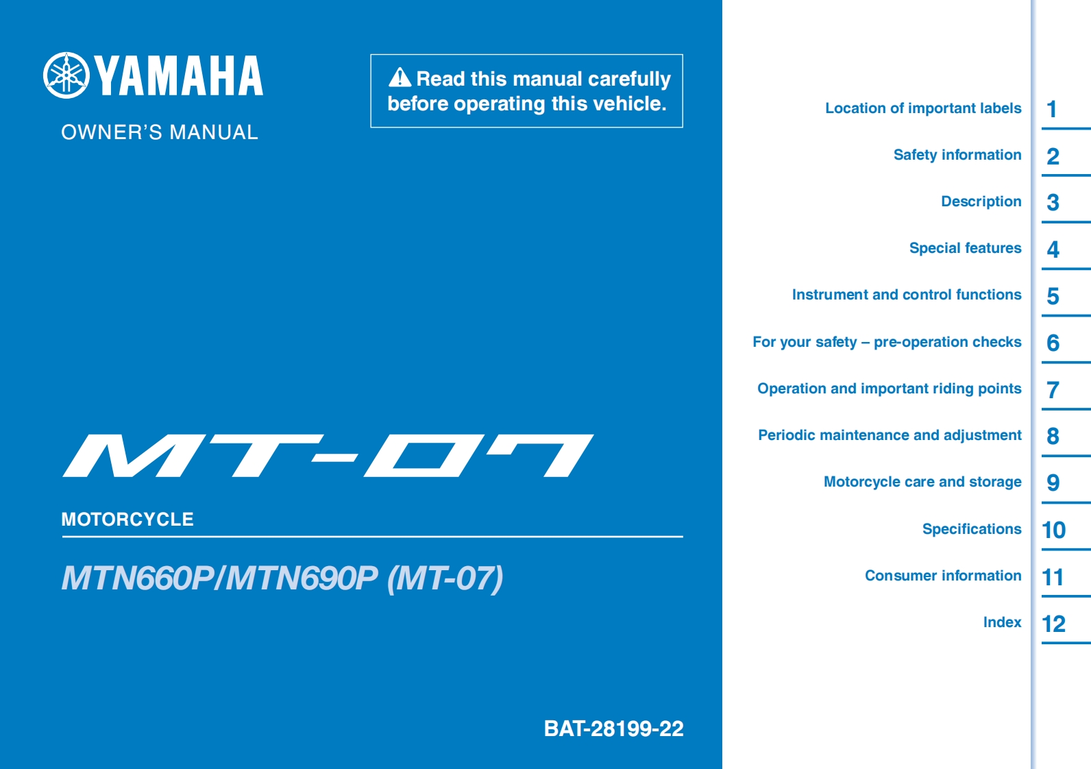YAMAHA雅马哈MTN660摩托车驾驶与日常维护维修手册