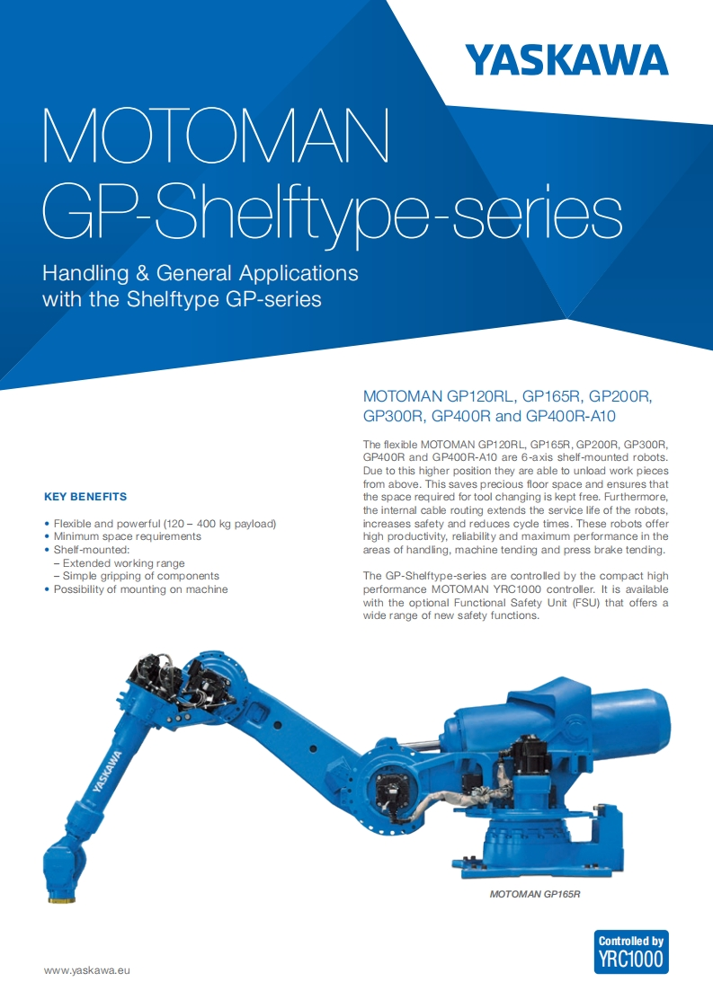 YASKAWA-安川Flyer_Robot_GP_Shelftype_Serie_E安装调试说明书手册-找手册网