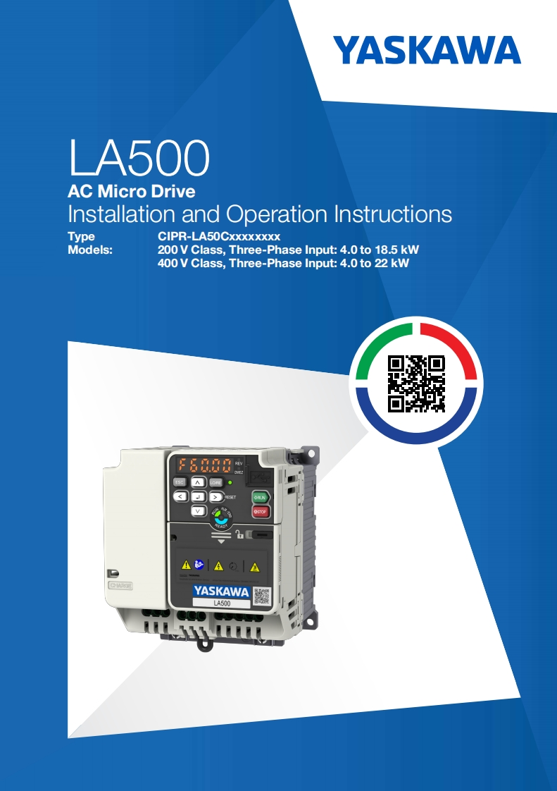 YASKAWA-安川LA500-IOI-ML安装调试说明书手册