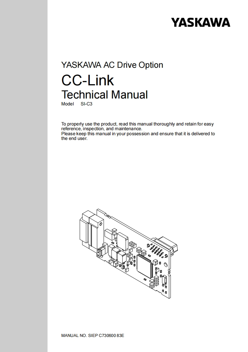YASKAWA-安川SI-C3_CClink_EN_TM安装调试说明书手册