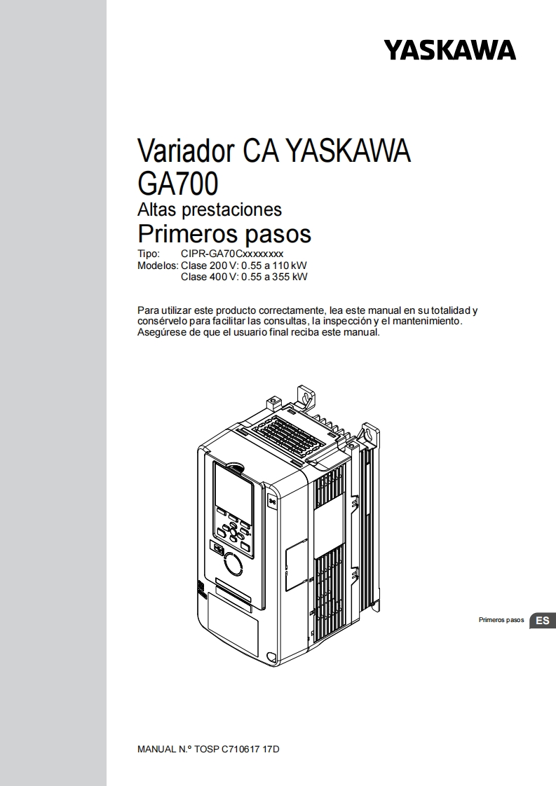 YASKAWA-安川TOSP_C710617_17D_GA700_InitSteps_ES安装调试说明书手册