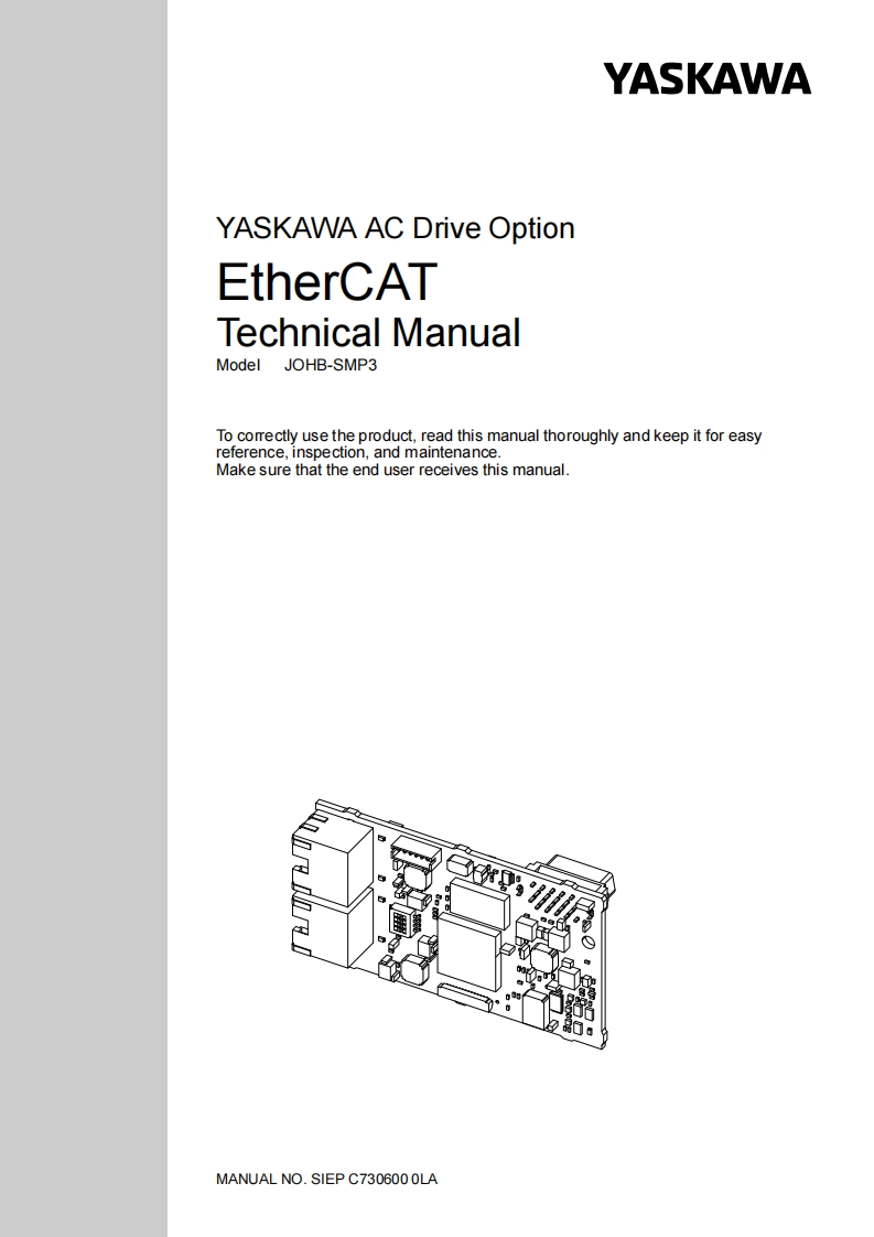 YASKAWA_JOHB-SMP3_EtherCAT_技术说明书手册