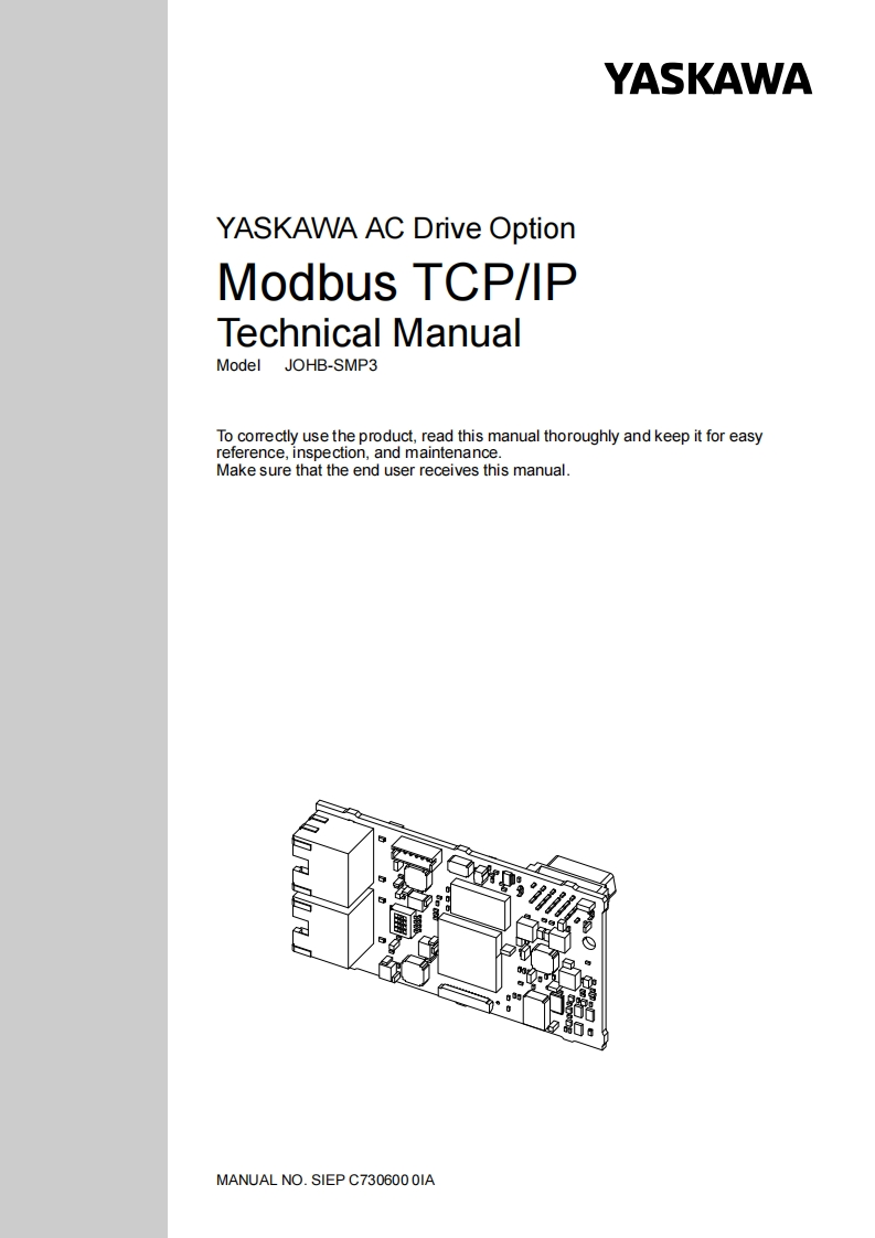 YASKAWA_JOHB-SMP3_Modbus-TCP_IP_技术说明书手册_web