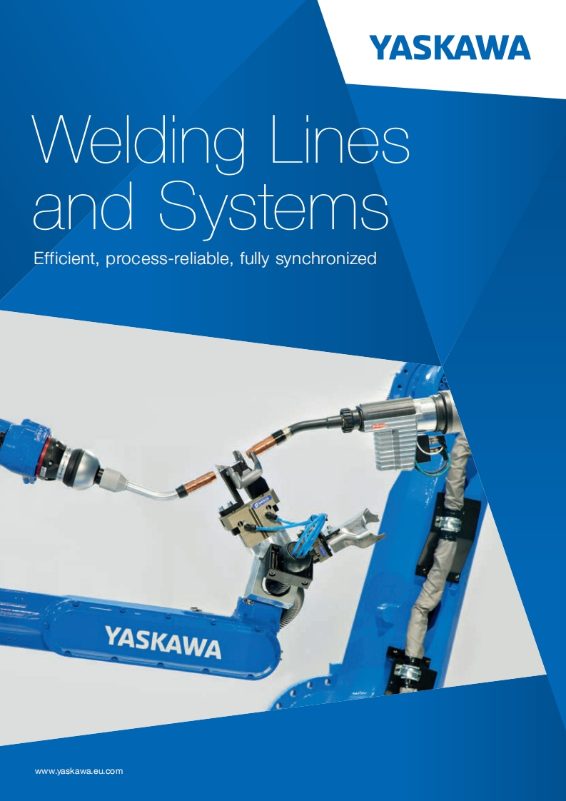YASKAWA安川ApplicationBrochure_WeldingLines_Systems_E_09.2017安装调试说明书手册