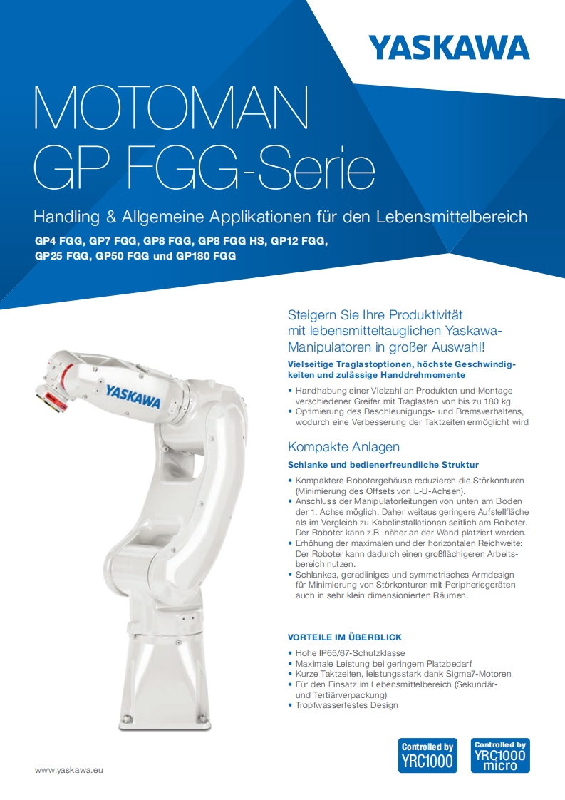 YASKAWA安川Broschuere_YASKAWA_GP-FGG-Serie_DE安装调试说明书手册