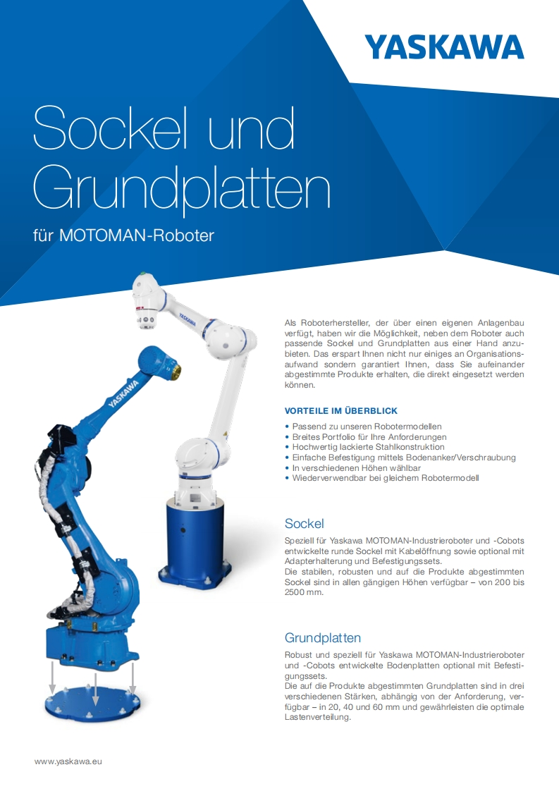 YASKAWA安川Yas_8S_Sockel_und_Grundplatten_D_web安装调试说明书手册