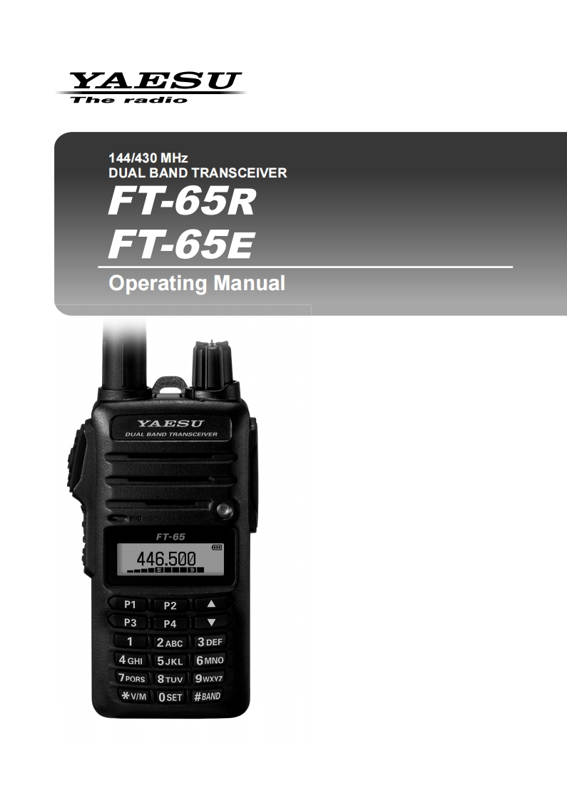 Yaesu_FT-65R_用户使用操作说明书手册_ENG