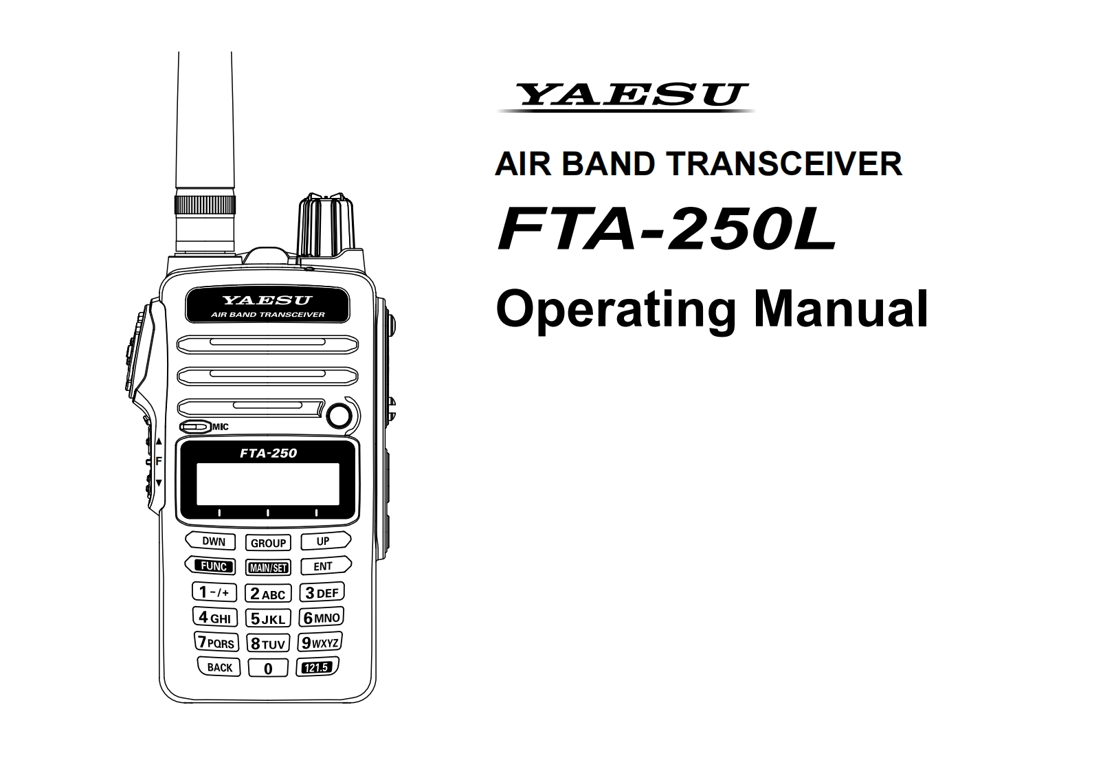 Yaesu_FTA-250L_用户使用操作说明书手册_ENG