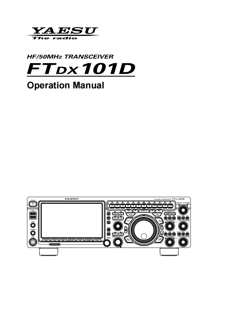 Yaesu_FTDX101D_用户使用操作说明书手册_ENG