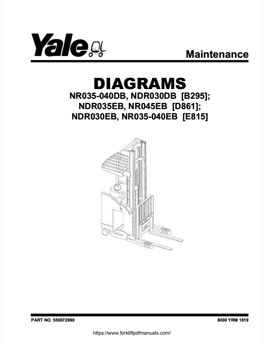 Yale-NR-NDR-Forklift-Trucks-电器原理图手册-PDF