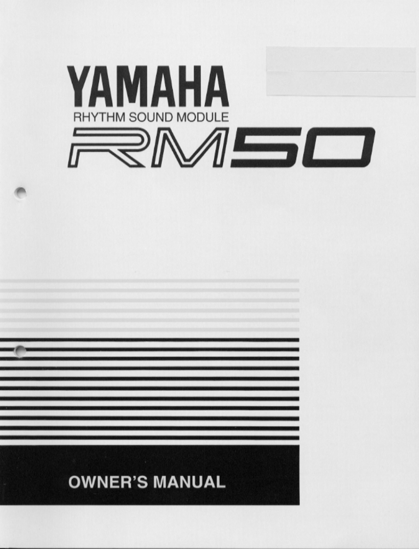 Yamaha-Rm50-user-使用说明书手册